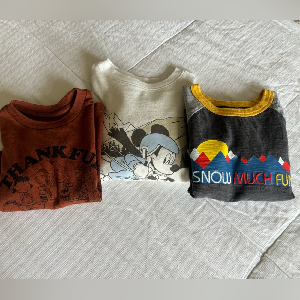 GAP Kids Long Sleeve Holiday Tees